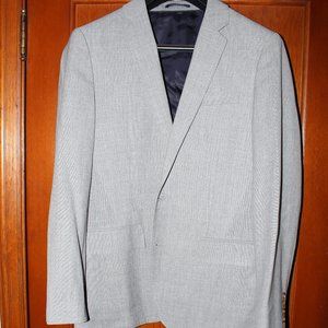 J. Crew Light Grey Suit Jacket Blazer 38S